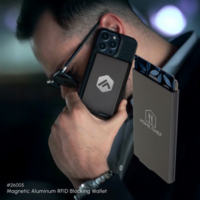Magnetic Aluminum RFID Blocking Wallet