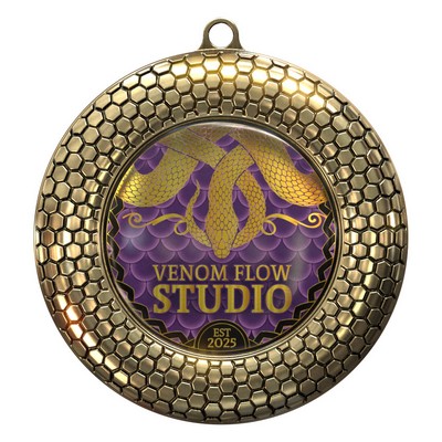 Vibraprint® Antique Snake Insert Medallions (3")