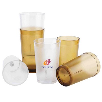 16oz Reusable Unbreakable Plastic Cup Set Stackable Water Tumbler For Kitchen Outdoor BPA-Free