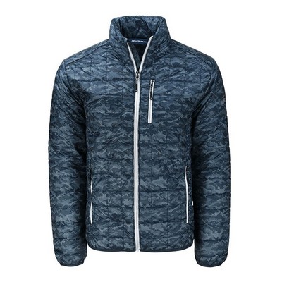 Cutter and Buck Rainier PrimaLoft® Eco Insulated Full Zip Printed Puffer Jacket