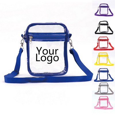 pvc Clear Crossbody Bag for Stadium Events & Concerts