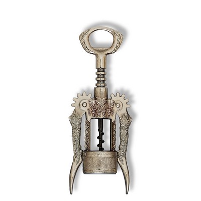 Burnished Grape Design Wing Corkscrew w/Auger Worm
