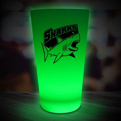 16 Oz. Green Neon Look Pint Glass