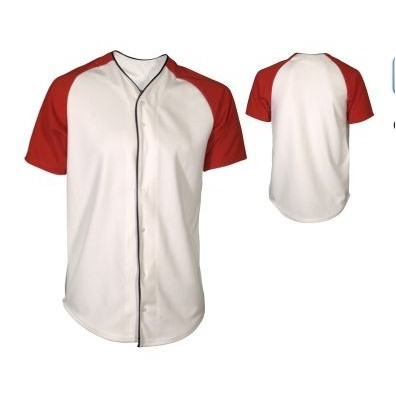 Adult Pro-Style Textured Mesh Full Button Baseball Jersey w/ Raglan Sleeve