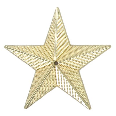 1½" Gold Metal Star Plaque Mount