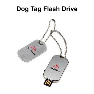 Dog Tag Flash Drive - 512MB Memory