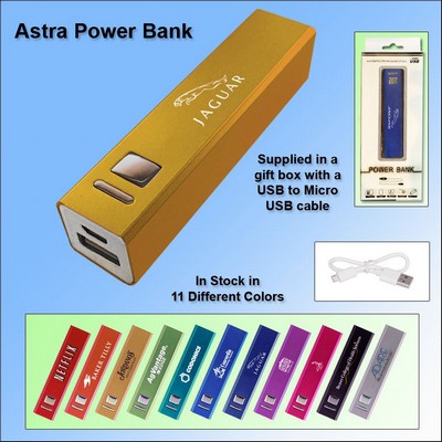 Astra Power Bank 1800 mAh - Gold