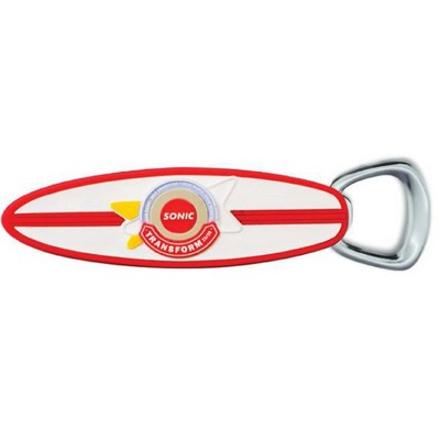 4 ¼" Rubber Softies Bottle Opener w/Magnetic Back