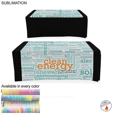 Sublimated Wider Table Runner, 60x60, Covers Front and Top of the table