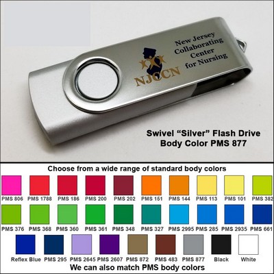 Swivel Flash Drive - 64 GB Memory - Body PMS 877