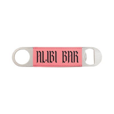 Leatherette Bottle Opener (Pink)