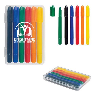 Retractable Crayons in Transparent Box