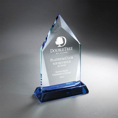 Taper Edge Award, Blue (6"x8.5"x2")