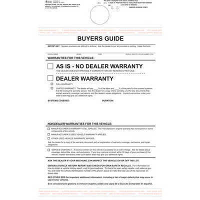 Hanging Buyers Guides (Set of 100)