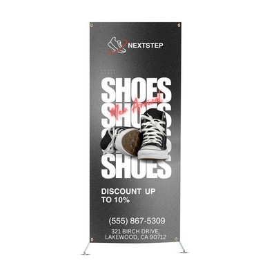 Multifunctional Adjustable X-Banner Stand Package (2ft x 6ft)