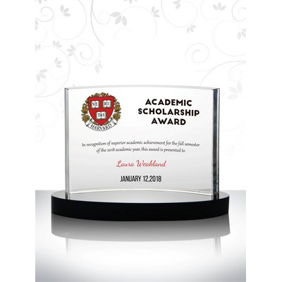 Crystal Wedge Plaque