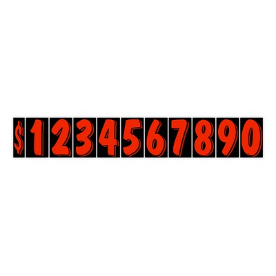 Vinyl Highlights 7 1/2" Digits (Red/Black)