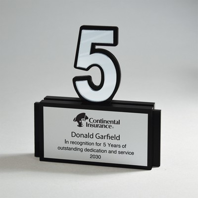 5 Years Anniversary Recognition Award (Black)