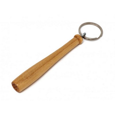 Wooden Baseball Bat Keychain