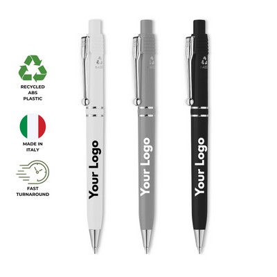 Monza Basic Recycled ABS Plastic Ballpoint Pen Made in Italy