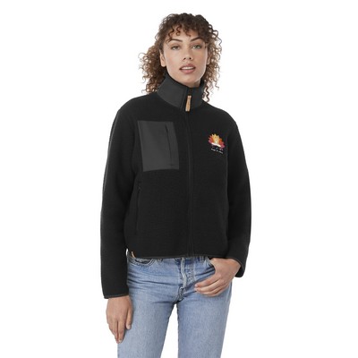 Women's tentree EcoLoft Zip Sherpa Fleece Full Zip Jacket