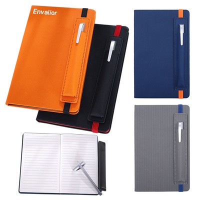 Large Hard Cover Journal Book W/ Pen