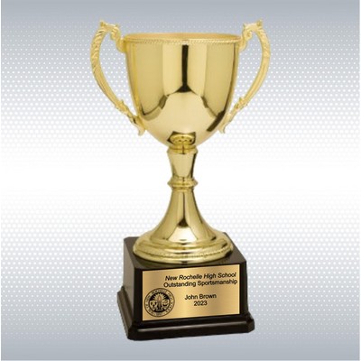 12 3/4" Gold Completed Zinc Cup Trophy