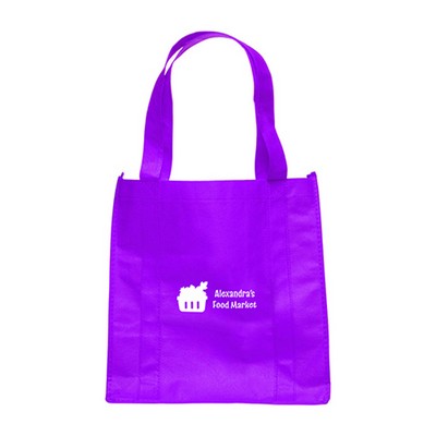 The Grocer Non-Woven Reusable Tote Bags (1 Color Imprint)