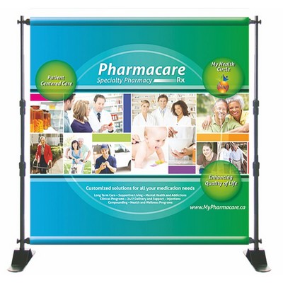 4' W x 4' H Fabric Banner W/ Stand