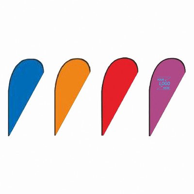 6ft Double Sided Fabric Teardrop Flag Banner