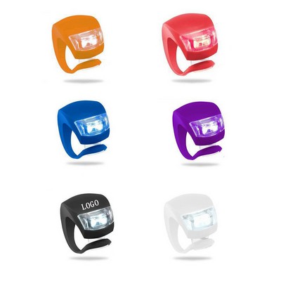 Waterproof Silicone LED Bicycle Safety Warning Light 1 3/5"x1 1/5"x1 1/5"