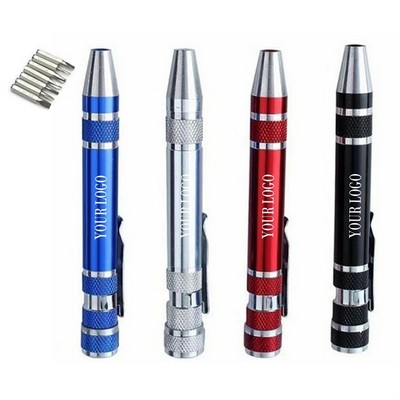 8 In 1 Aluminum Screwdriver Set