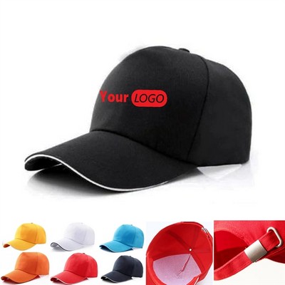 Unisex 5 Panel Adjustable Baseball Cap