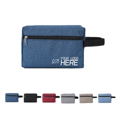 Cosmetic Bag w/Double Zipper