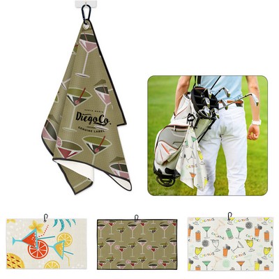 Full Color Waffle Golf Towel