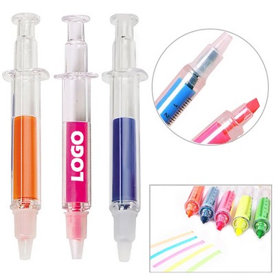 Color Syringe Highlighter Pen