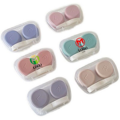 Mini Contact Len Case Clear Eye Contact Organizer Box