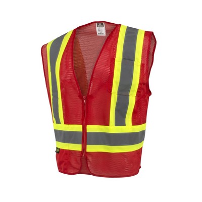 Radians® Class 2 Self Extinguishing Two-Tone Trim Mesh Safety Vest