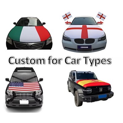 USA Print Car Hood Cover Flag