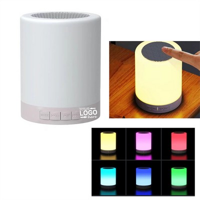 Touch Bedside Lamp With Wireless Speaker