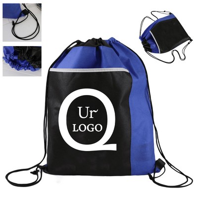 16.14X13.39 Inch Terylene Drawstring Backpack