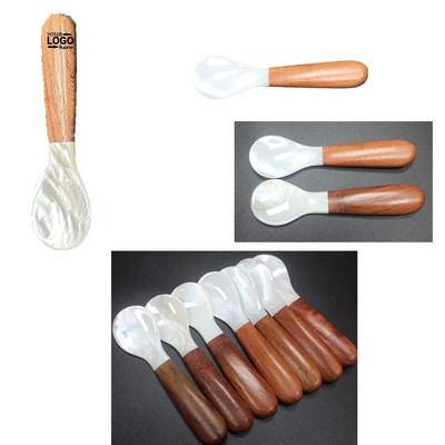 10cm Shell Wooden Handle Spoon