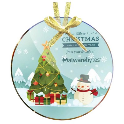Personalized Crystal Christmas Ornament