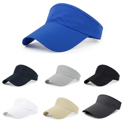 Stock Solid Color Perforated Polyester Visor