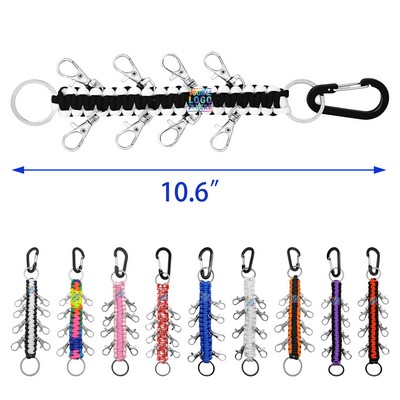 Paracord Cheer Bows Holder Paracord Keychain