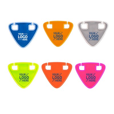 Reflective Bicycle Triangle Warning Sign