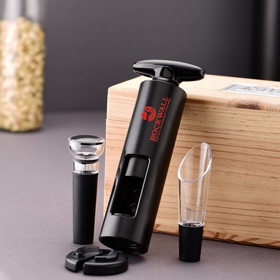 WineVault Wine Opener, Pourer & Preserver Combo Set