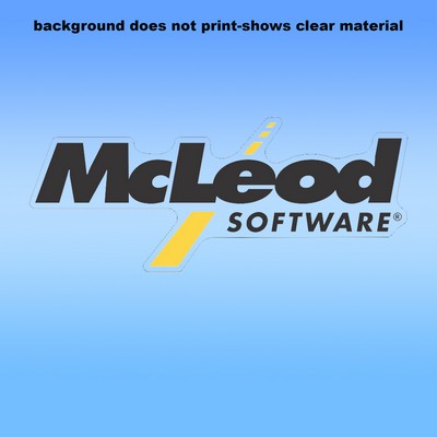 Clear Removable Glass Decals (9"X5.5") - Removeable. Repositionable. Custom Shape