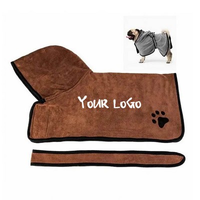 Dry Fast Super Absorbent Dog Bag Bathrobe Drying Towel