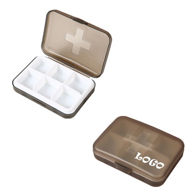 Moq25 Pp Material Medicine Storage Box W/6 Compartments